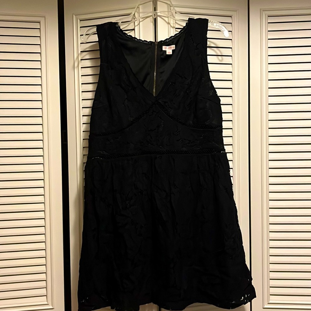 Black Eyelet Dress